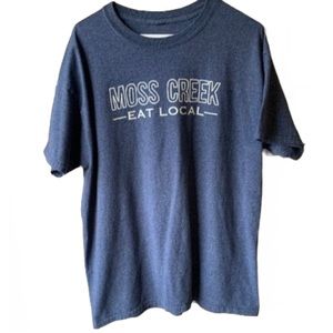 Moss Creek Est. 2014 Pearl, MS T-Shirt Short Sleeves Round Neck Blue/Gra…